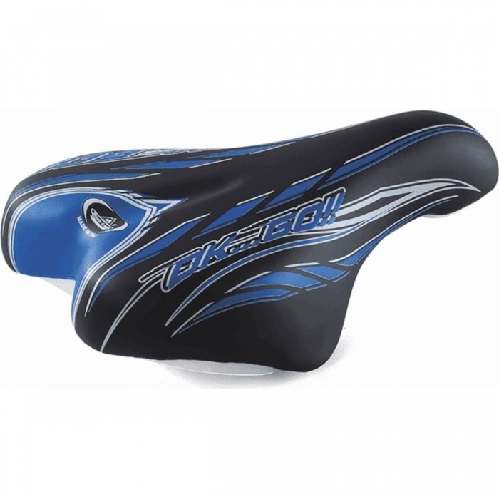 Child's Saddle Black/Blue 230x150 mm - Comfort & Safety, 254g - 1