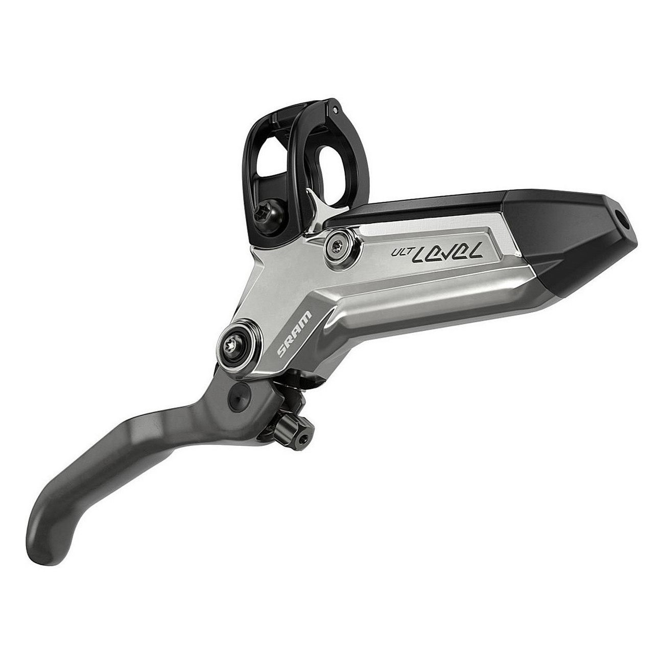 Sram Level Ultimate Stealth Front Brake Silver, 4 Piston, 950mm, No Rotor/Adapter - 1