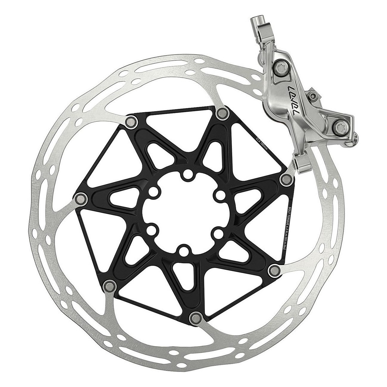 Frein Avant Sram Level Ultimate Stealth Argent, 4 Pistons, 950mm, Sans Rotor/Adaptateur - 5