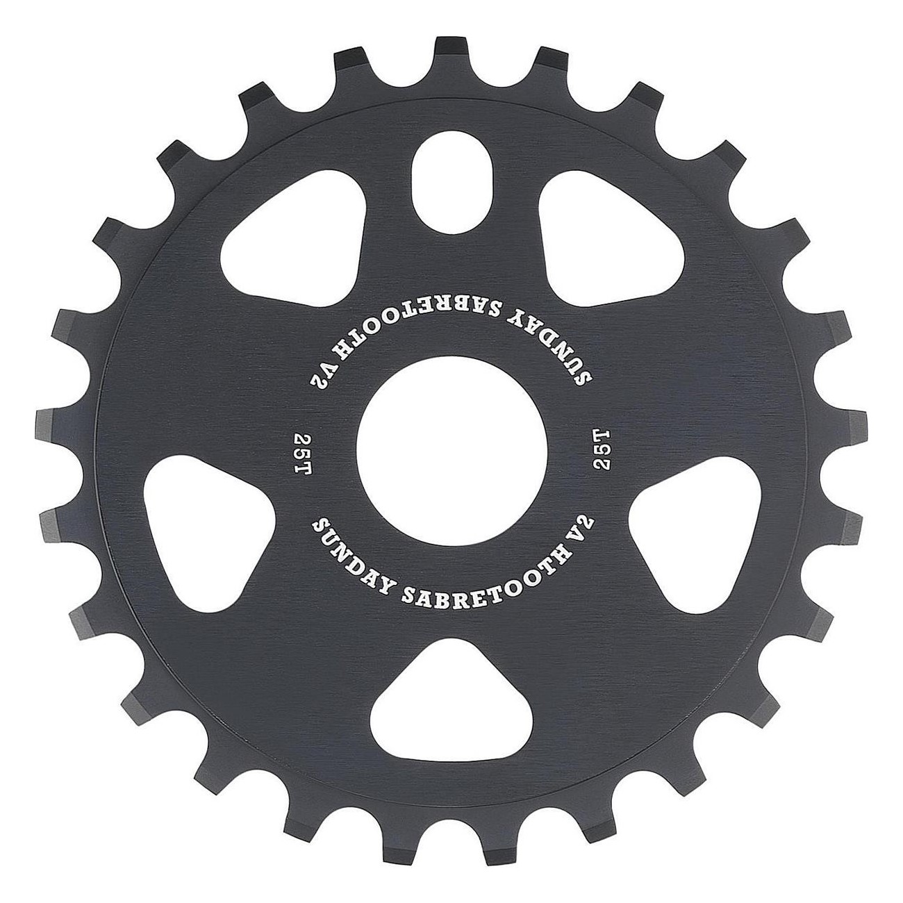 Sunday Sabretooth V2 28T Aluminum 6061-T6 Black Sprocket - 1