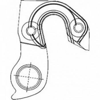 Forcellino Cambio Kross DP-29 in Alluminio CNC per Modelli Vento 2015-2016 (Vento 5.0, 6.0, 9.0) - 1 - Forcellini ed estensioni 