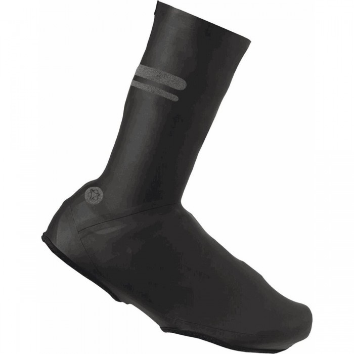 Cubiertas de zapatos impermeables de látex negro talla 2XL - Sin cremallera - 1