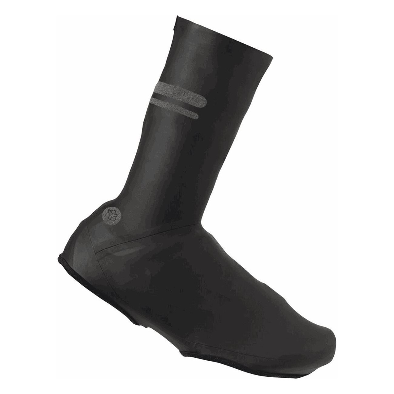 Cubiertas de zapatos impermeables de látex negro talla 2XL - Sin cremallera - 1