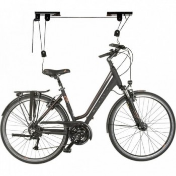 Black Bike Lift Basic - Bicycle Hoist Up to 4m and 20kg - 2