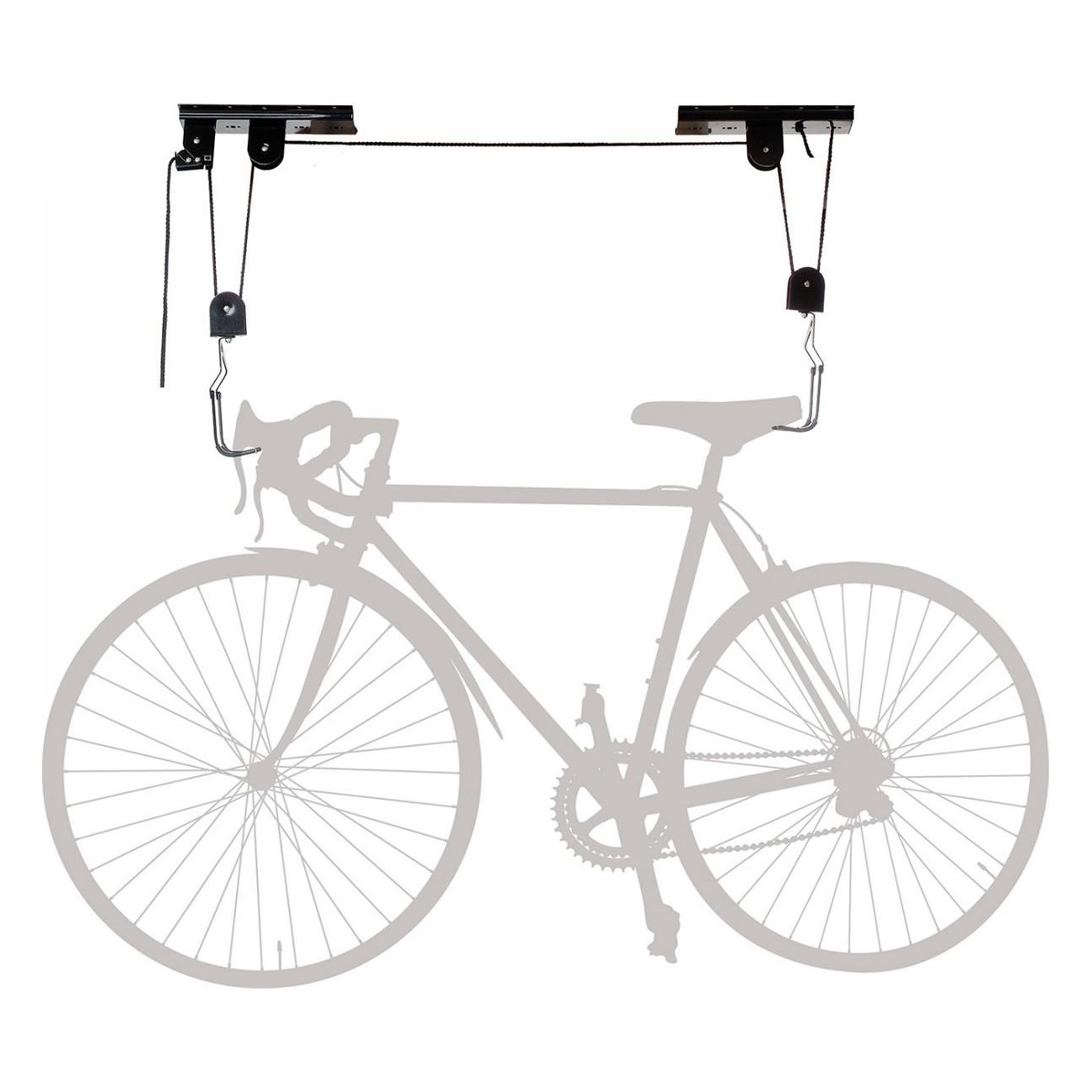 Black Bike Lift Basic - Bicycle Hoist Up to 4m and 20kg - 5