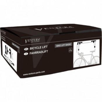 Sollevatore Biciclette Nero Bike Lift Basic - Portabiciclette Fino a 4m e 20kg - 7 - Portabici - 4015493430155