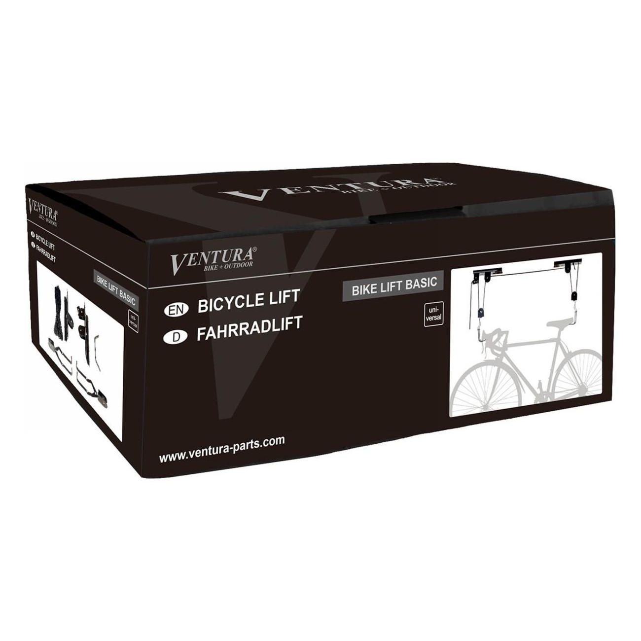 Sollevatore Biciclette Nero Bike Lift Basic - Portabiciclette Fino a 4m e 20kg - 7 - Portabici - 4015493430155