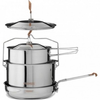  Ensemble de casseroles et poêles en acier inoxydable pour camping - CampFire Cookset  - 1