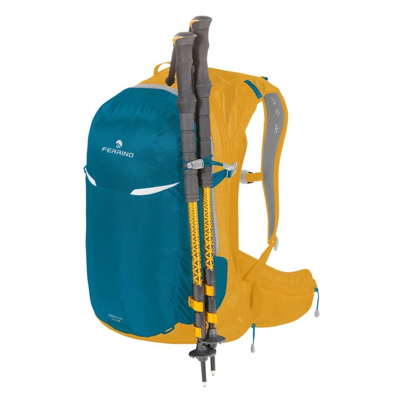 Sac à dos Zephyr 17+3L Bleu pour Trekking avec Housse et Système d'Hydratation - 5