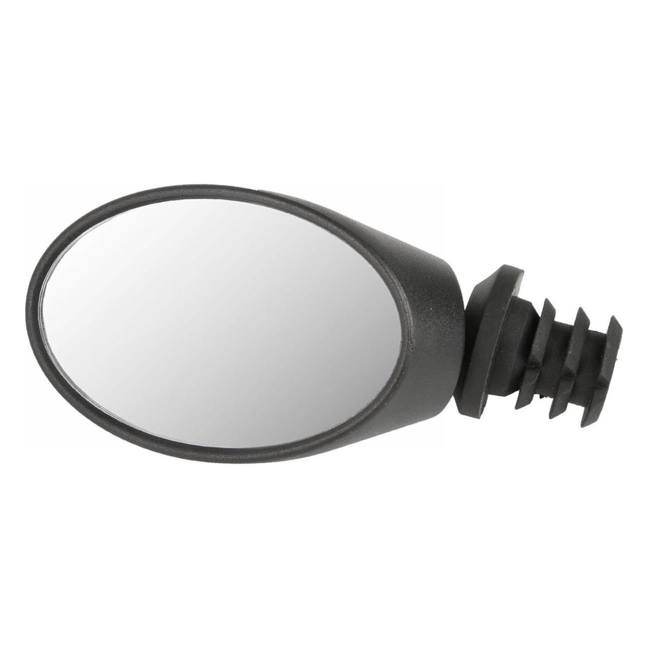 Miroir de vélo M-Wave Spy Oval Noir Réglable 3D avec 2 supports - 1