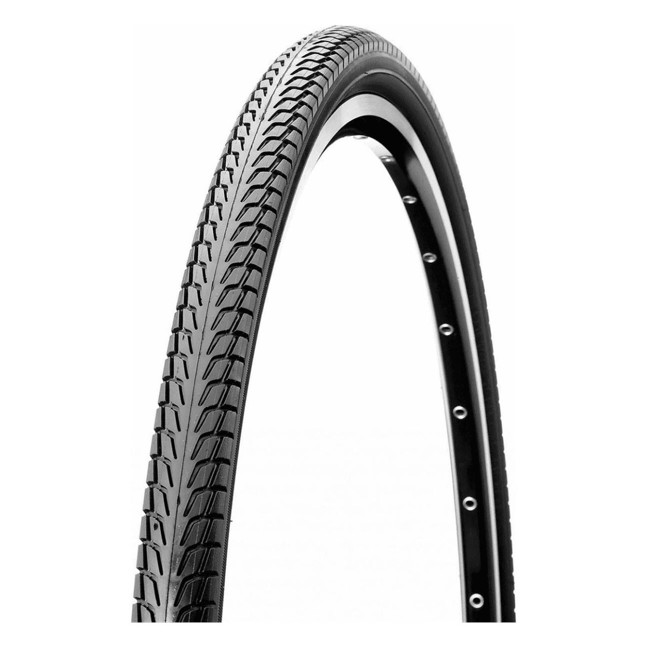 Rigid Tire 700x38 Black for City Trekking - 676g - 1