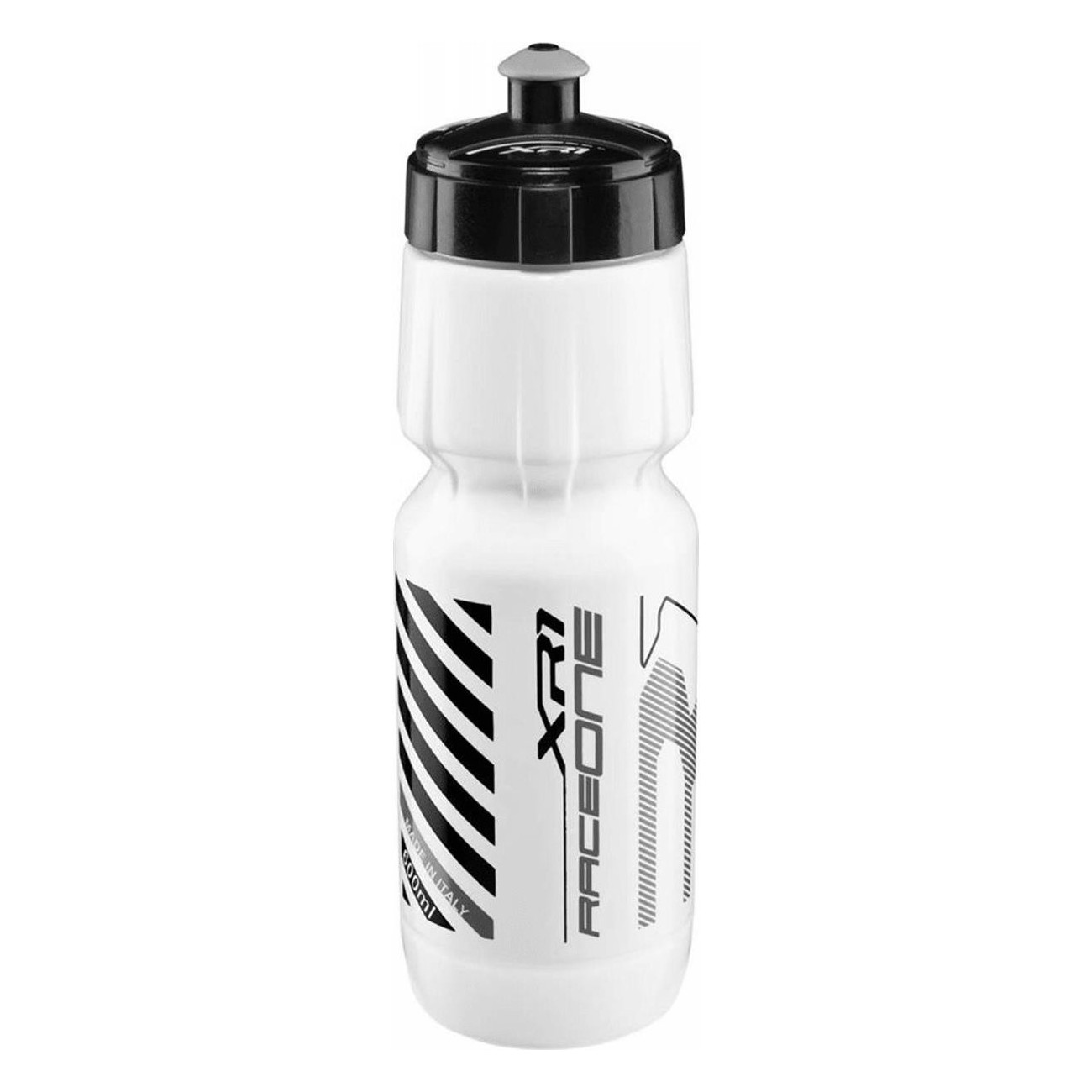 750ml White/Black XR1 Sports Bottle by RaceOne - 1