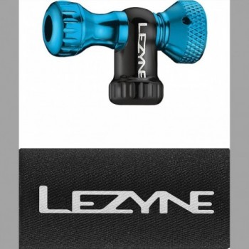 Lezyne CO2 Pompa Testa Controllo Drive CNC in Alluminio Blu per Valvole Schrader e Presta - 1 - Bombolette e dosatori co2 - 4712