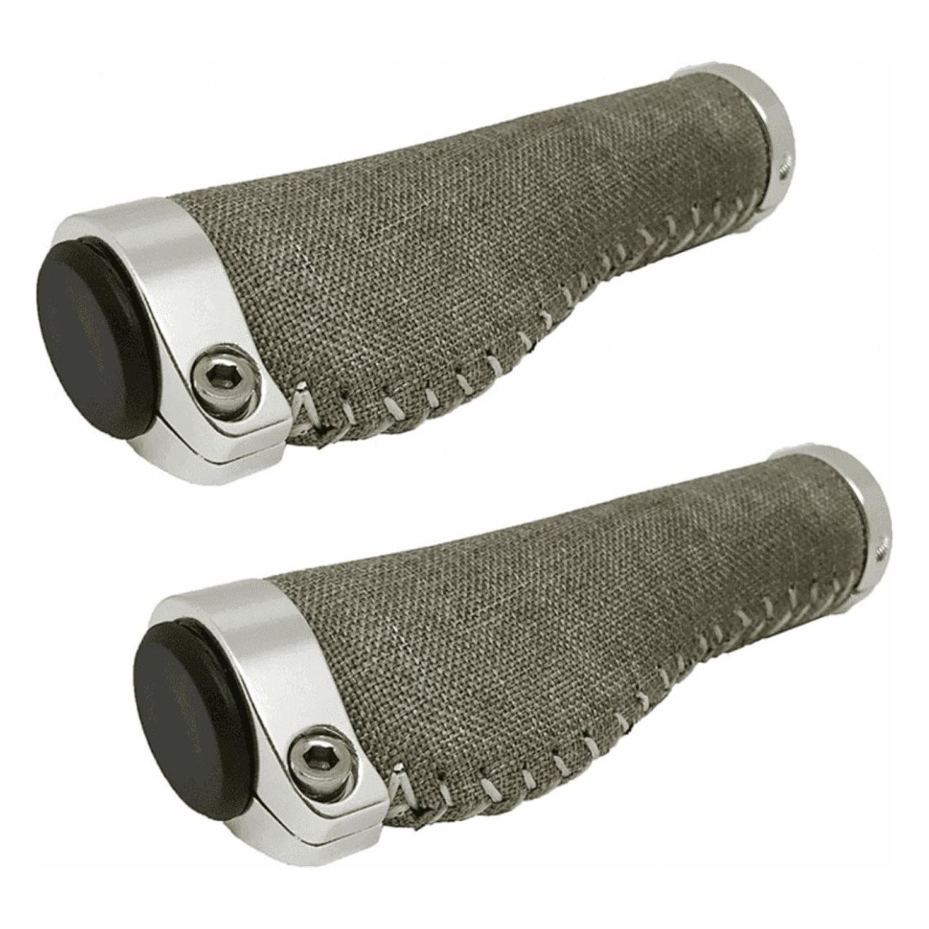 Ergonomic Fabric Grips Sand 127mm with Aluminum Collar - 1