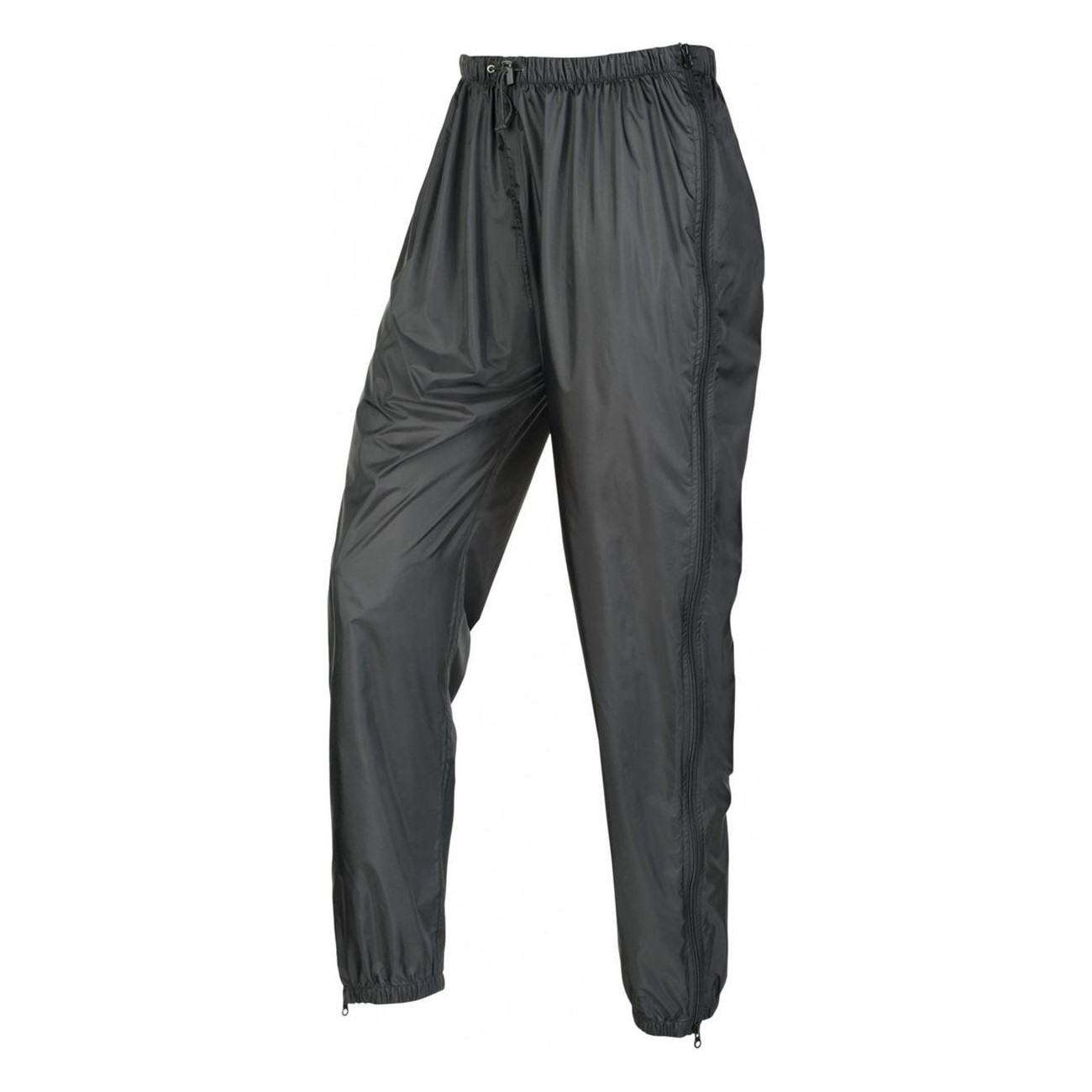 Pantalones Zip Motion Unisex XS Negro Antiviento Antipluvia Trekking - 1