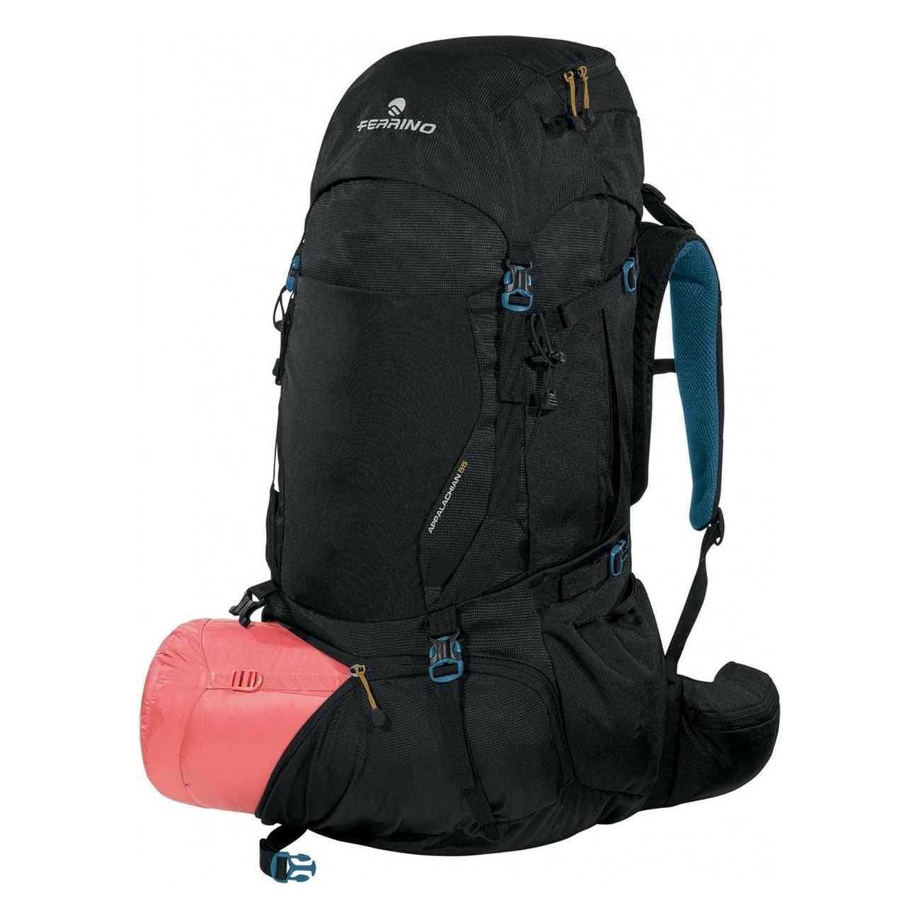 Sac à dos Appalachian 55L Noir pour Trekking avec Poches Multiples - 3