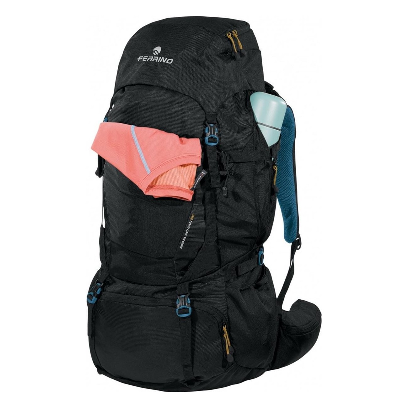 Sac à dos Appalachian 55L Noir pour Trekking avec Poches Multiples - 6