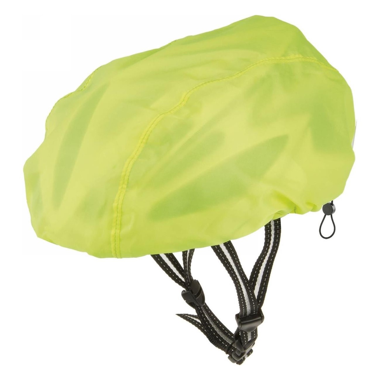 M-Wave Reflective Helmet Cover Neon Yellow Waterproof and Windproof - 3