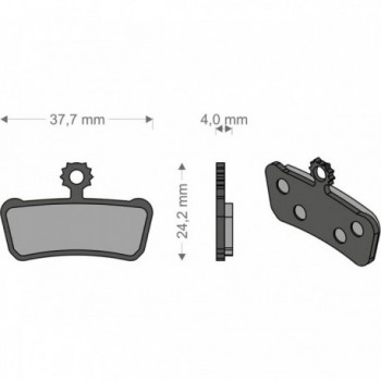 Plaquettes de frein e-bike Brenta pour systèmes SRAM XO Trail, Elixir et Guide - 1