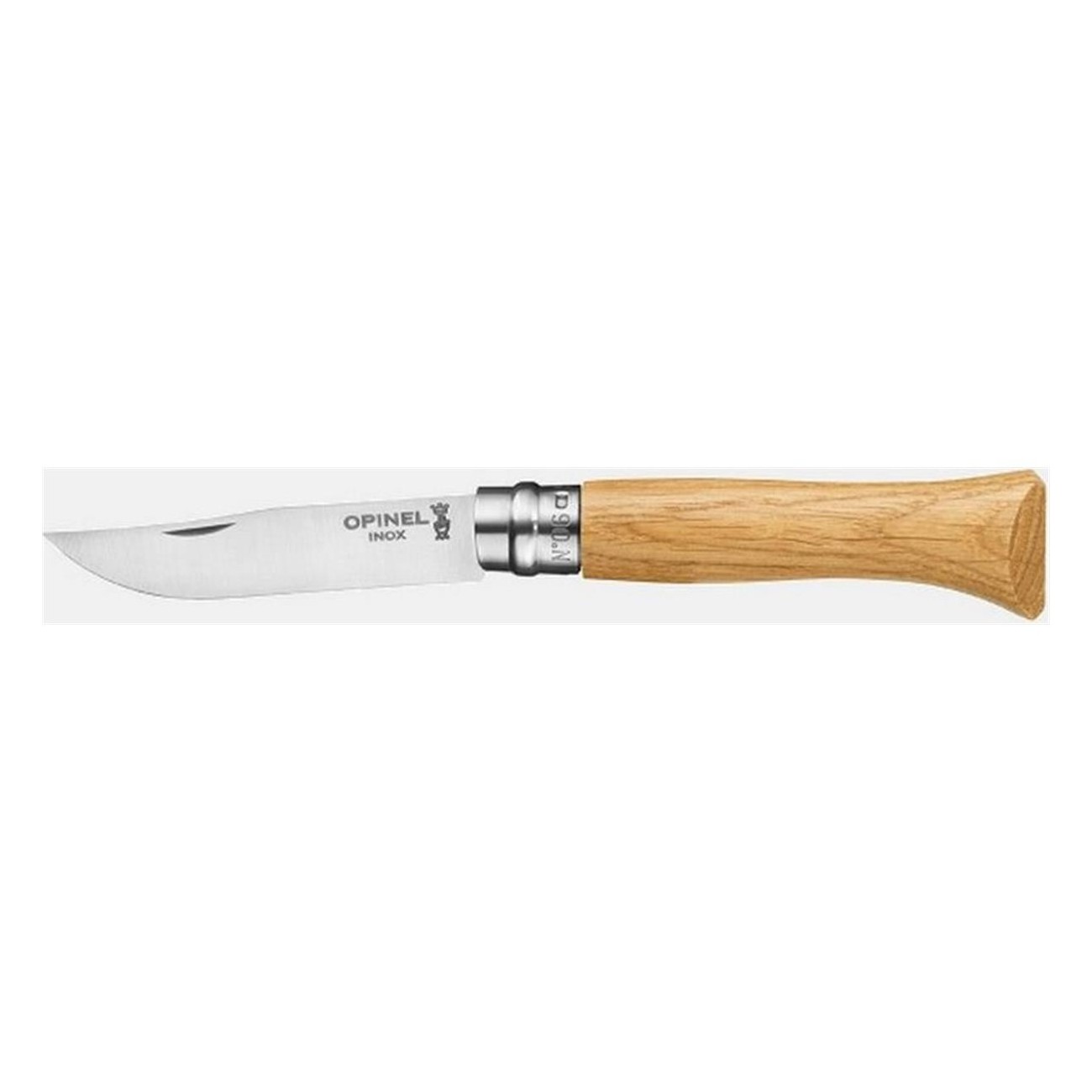 Couteau Opinel Luxe N.06 Inox avec Manche en Chêne - Élégant et Résistant - 1