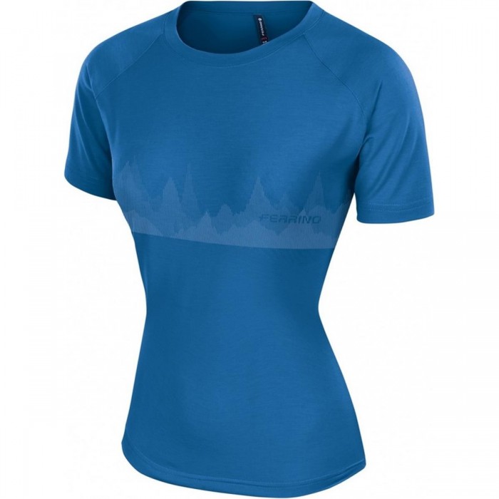 T-shirt Donna Blu S Coruel per Trekking e Viaggio - 1 - T-shirt e Camicie - 8014044998836