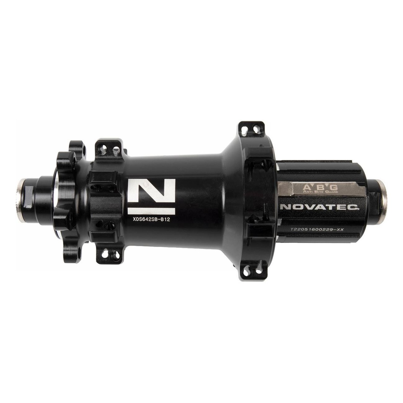 Novatec Black Rear Hub 28 Holes Boost 12x148mm for Shimano MTB - 1