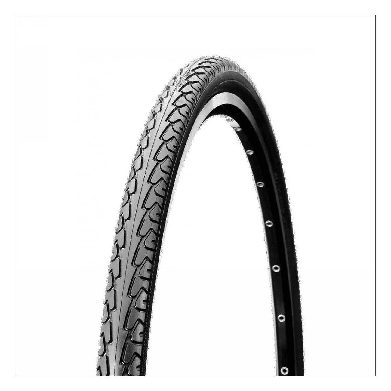 Rigid Tire 700x35 Black for City Trekking - 680g, Performance & Comfort - 1