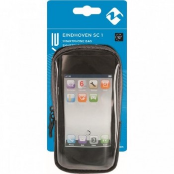 M-Wave Eindhoven SC1 Smartphone Tasche, wasserabweisend Schwarz-Grau mit 360° Clip - 5