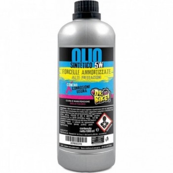 Olio Sintetico 5W per Forcelle Ammortizzate 1L - Dr.bike - 1 - Lubrificanti e olio - 8005586230683