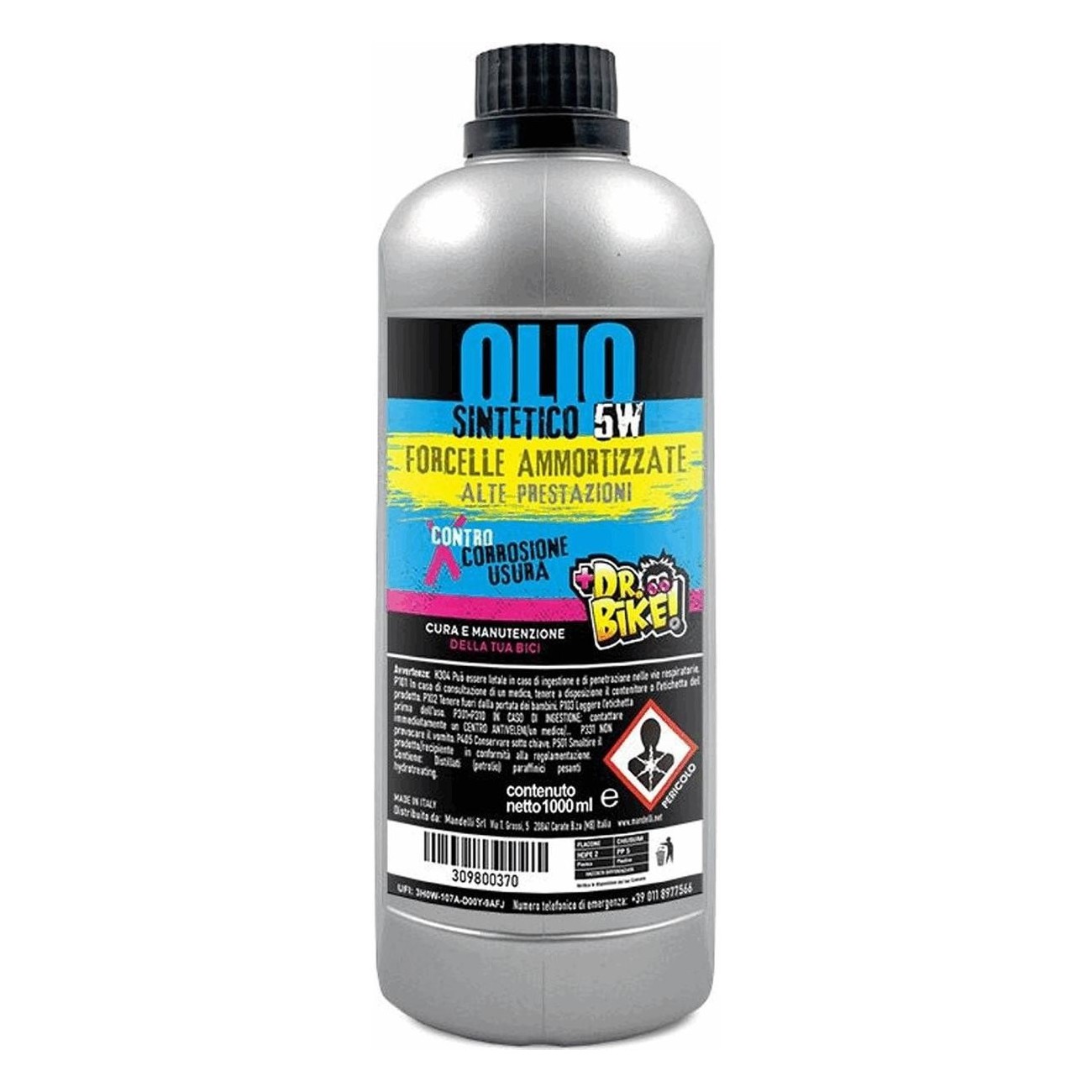 Olio Sintetico 5W per Forcelle Ammortizzate 1L - Dr.bike - 1 - Lubrificanti e olio - 8005586230683