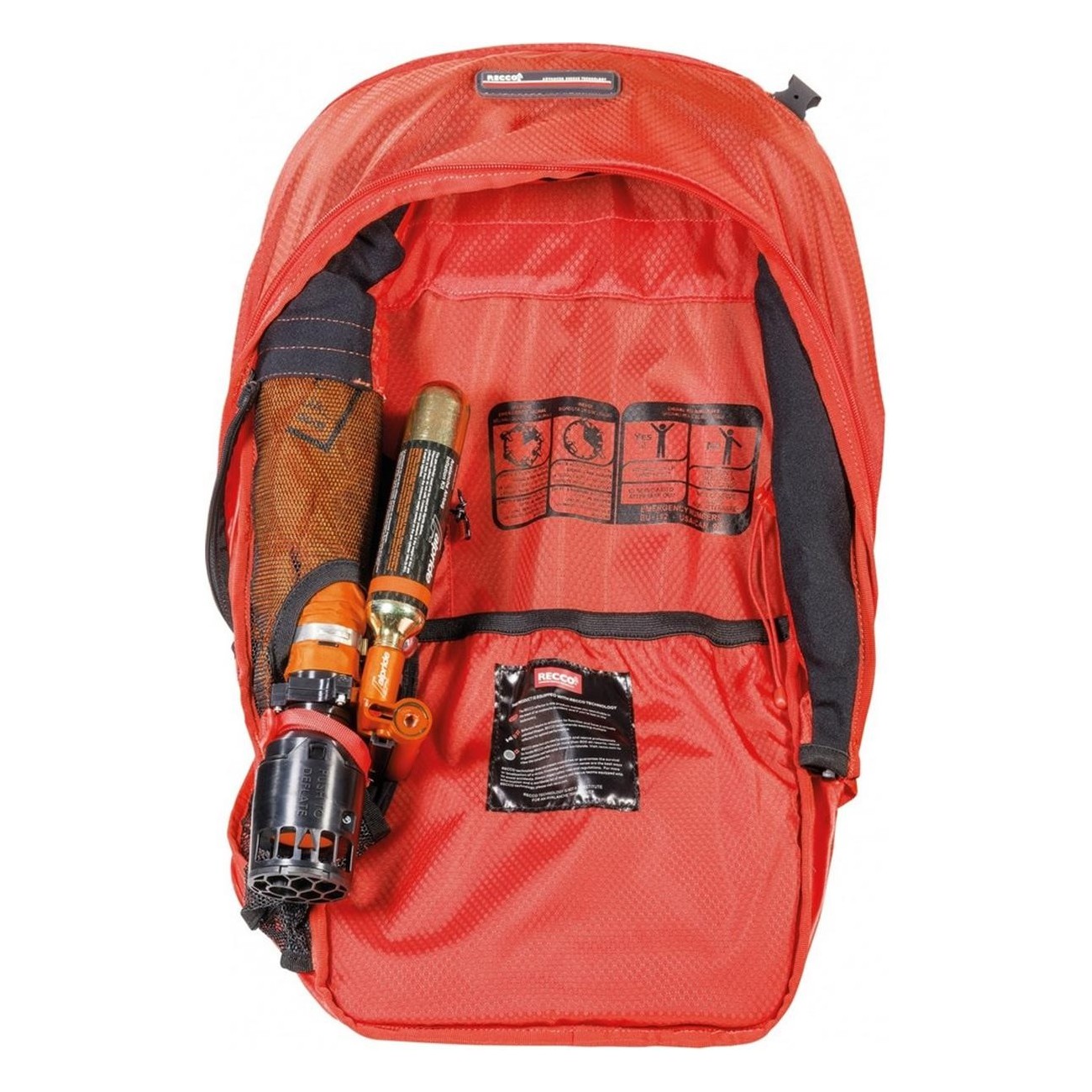 Mochila Light Safe 20L Naranja para Freeride y Esquí de Montaña - 4