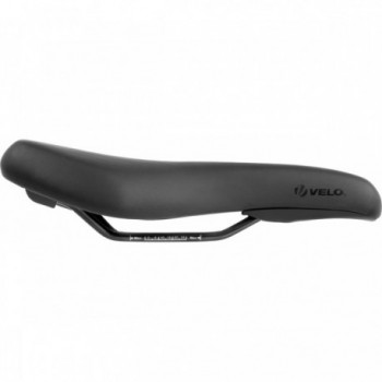 Sella Velo Tour Basic S 267x167mm Nero con Telaio in Acciaio e Schiuma Kofort - 2 - Selle - 0887539025281