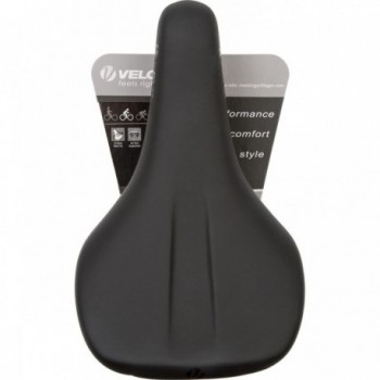 Sella Velo Tour Basic S 267x167mm Nero con Telaio in Acciaio e Schiuma Kofort - 5 - Selle - 0887539025281