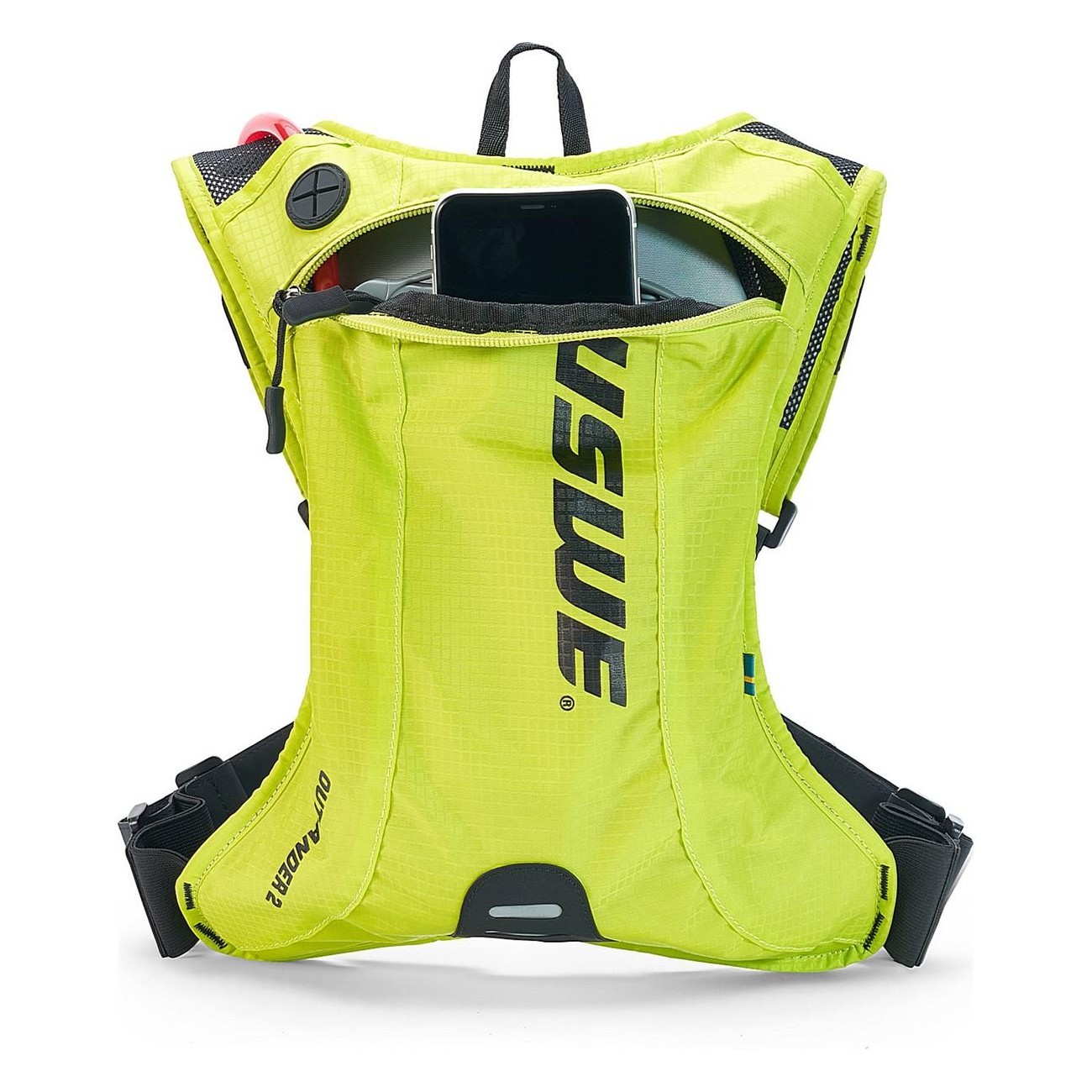 Zaino Idrico USWE Outlander 2 Litri Giallo con Sistema No Dancing Monkey per MTB, Strada e Gravel - 3 - Zaini - 7350069252937