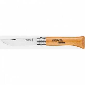 Opinel Viroblock N.6 Knife with Carbon Steel Blade and Beech Handle - 1