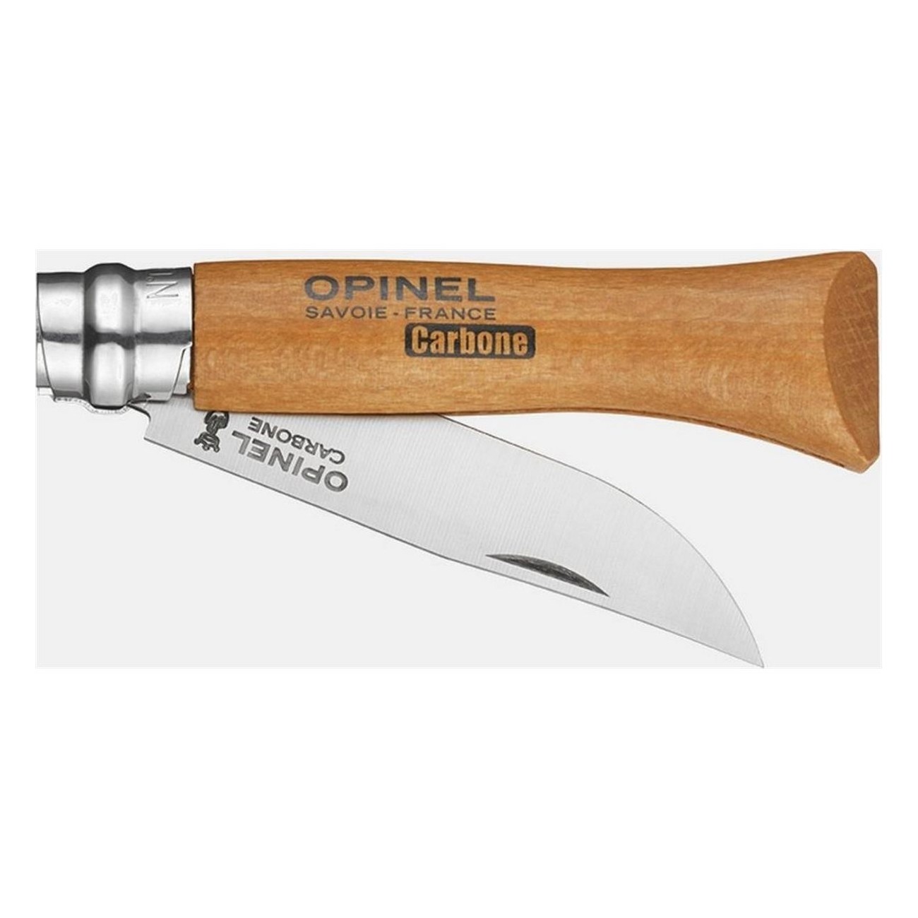 Opinel Viroblock N.6 Knife with Carbon Steel Blade and Beech Handle - 2