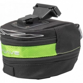 M-Wave Tilburg L Green Expandable Saddle Bag with Rear Light Support - 1