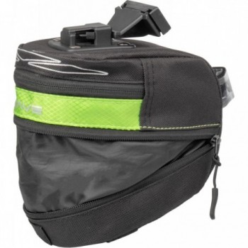 M-Wave Tilburg L Green Expandable Saddle Bag with Rear Light Support - 2