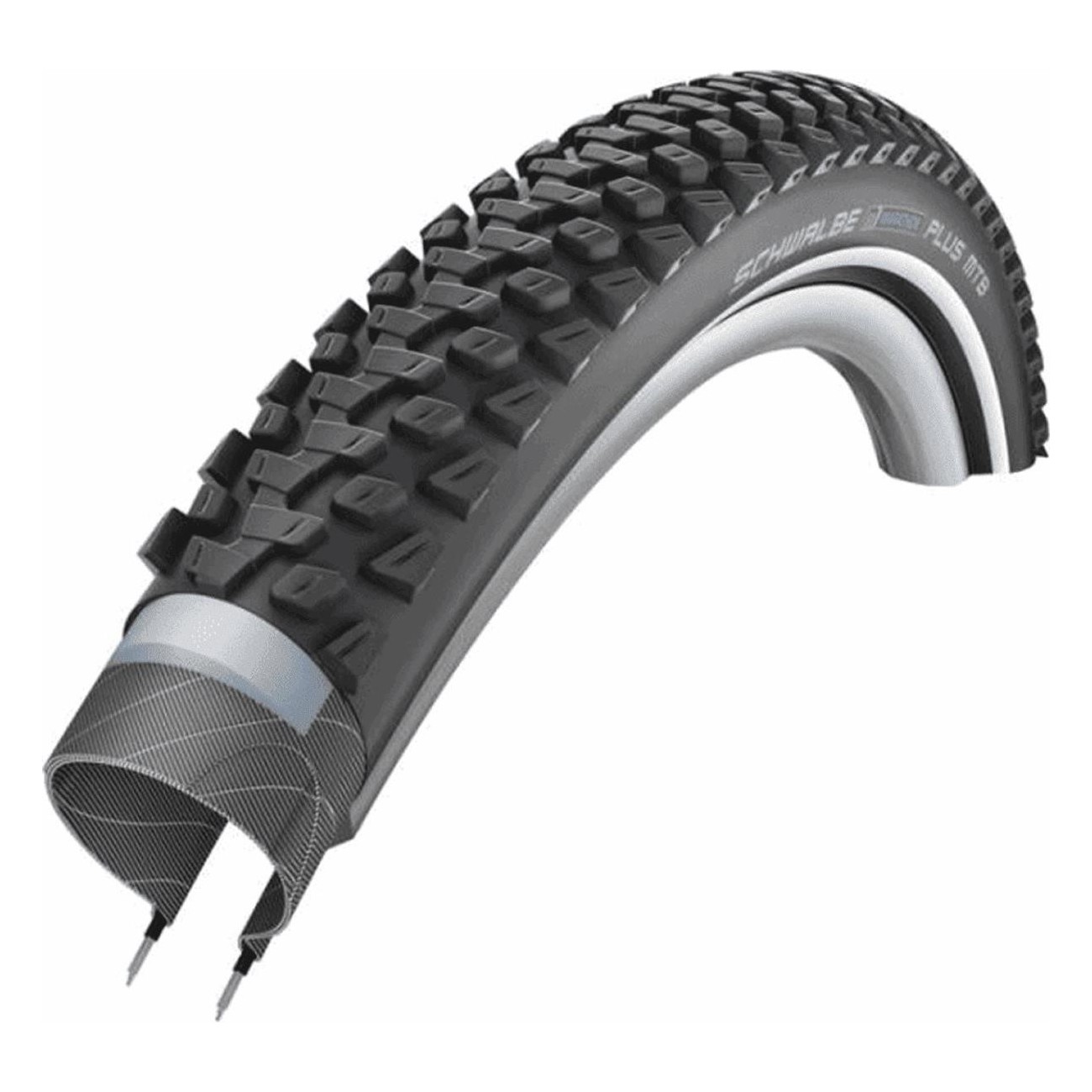 Copertone MTB 27.5x2.35 Marathon Plus HS468 Rigido Antiforatura con SmartGuard e Visibilità Notturna - 3 - Copertoni - 402649591