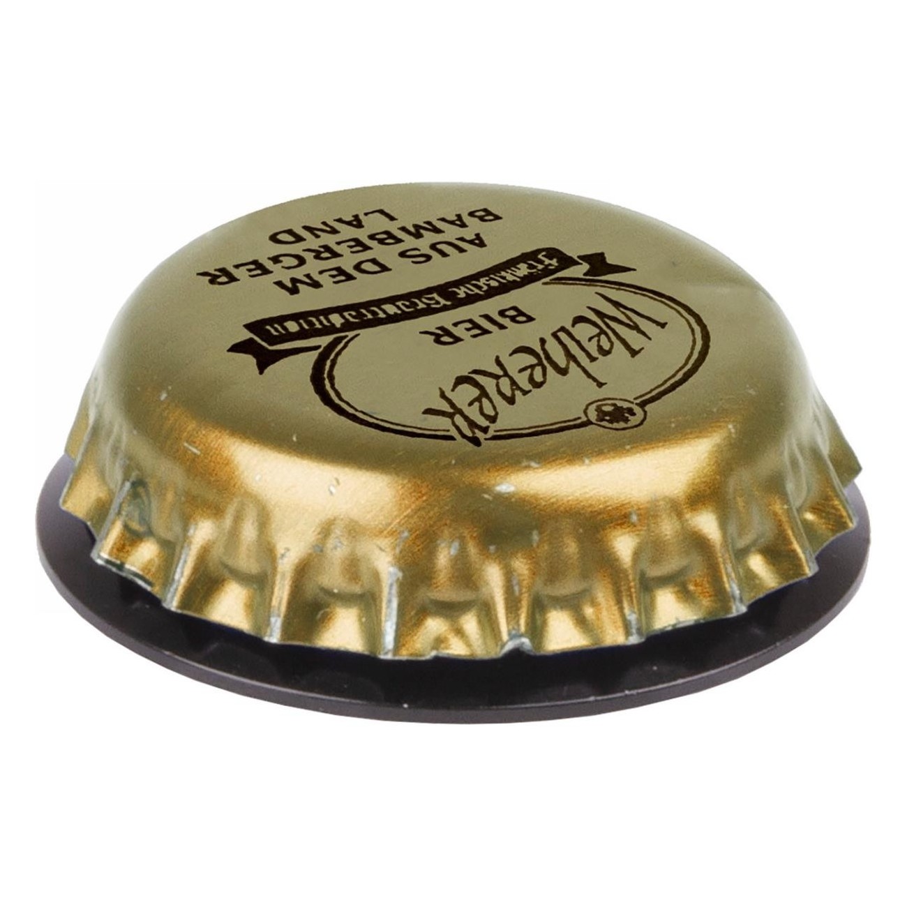 Bouchon Supérieur Ahead Cheers Noir en Aluminium avec Support Magnétique 1-1/8'' - 3