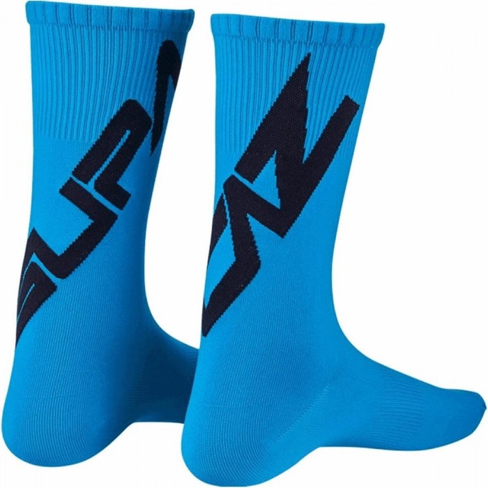 Supasox Twisted Socken Blau M - 100% Nylon, Halbe Höhe, Atmungsaktiv und Bequem - 1