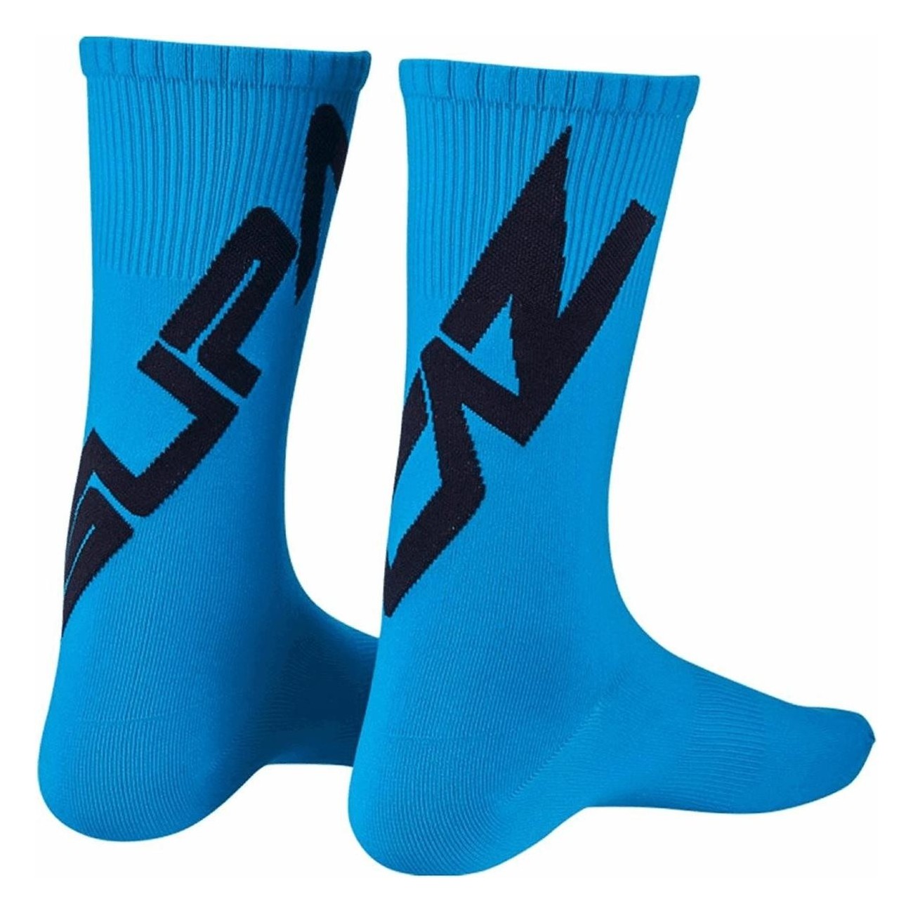 Supasox Twisted Socken Blau M - 100% Nylon, Halbe Höhe, Atmungsaktiv und Bequem - 1