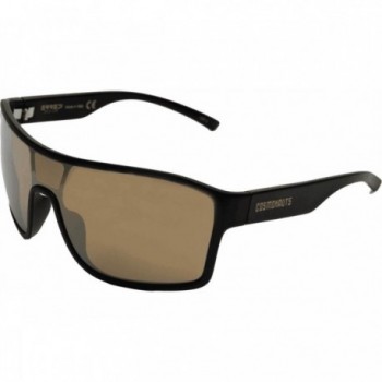 Fahrradbrille Astro Schwarz mit Goldene Linse aus TR90 - Erredi Design - 2