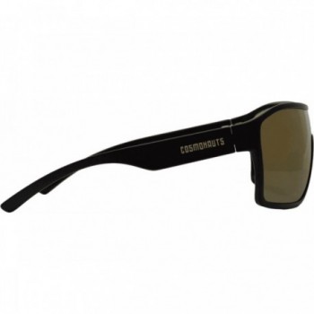 Fahrradbrille Astro Schwarz mit Goldene Linse aus TR90 - Erredi Design - 4