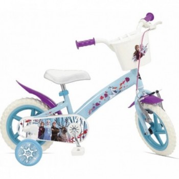 12' Frozen Kids Bicycle - Magical and Safe Design - 1