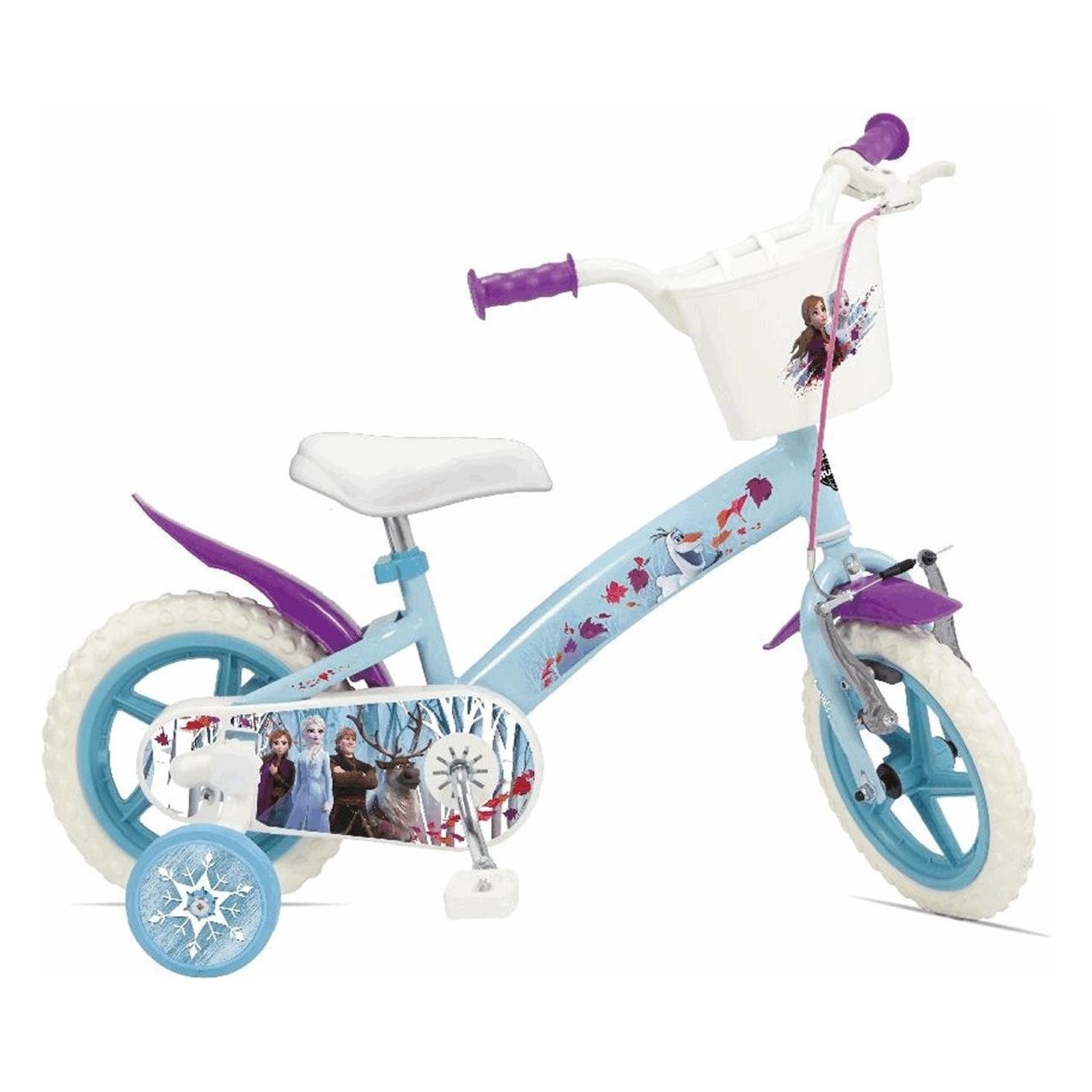 12' Frozen Kids Bicycle - Magical and Safe Design - 1