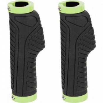 Ergonomic Rubber Grips Black/Lime for Adults - Comfort & Performance - 1