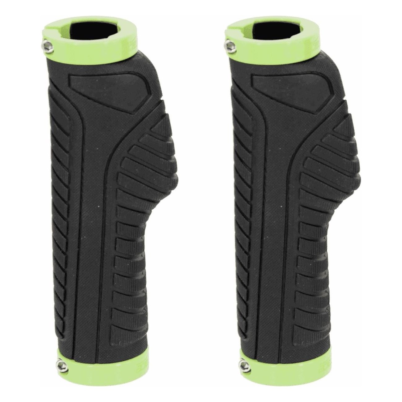 Ergonomic Rubber Grips Black/Lime for Adults - Comfort & Performance - 1