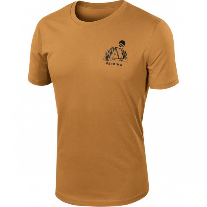 T-shirt unisex khaki M cotone bio GOTS trekking 180g/m² - 1 - T-shirt e Camicie - 8014044013492