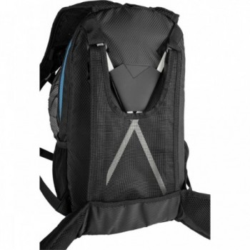 M-Wave Rough Ride Back Rucksack für Radfahrer Schwarz mit Regenhülle und Reflektor - 5